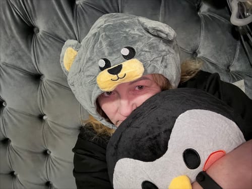 Customer photo review of Black Plushie: Where Soft Self-Care Begins