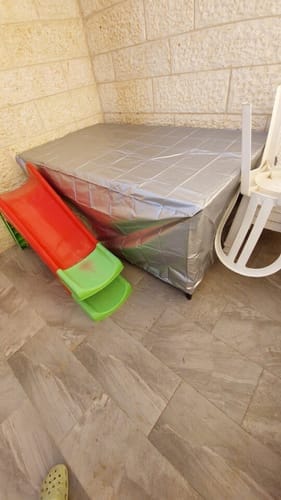 Customer photo review of Capa Impermeável para Sofá Externo Contra Chuva e Sol
