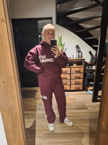 Customer photo review of KNIT HOODIE TAUPE