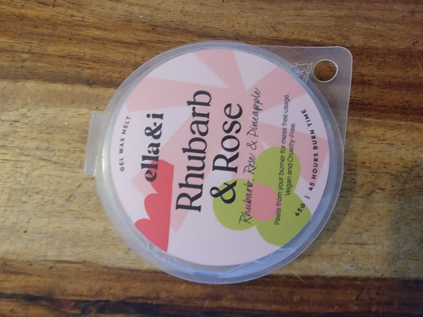 Customer photo review of Rhubarb & Rose Gel Melt