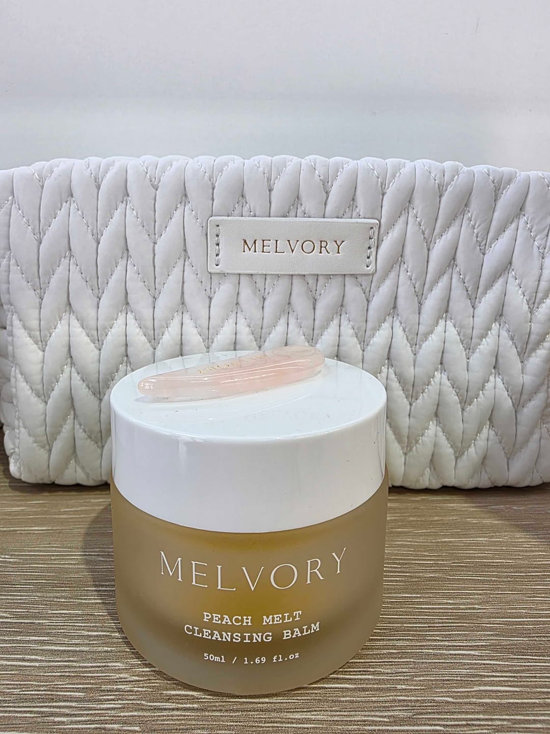 Customer photo review of Peach Melt Cleansing Balm