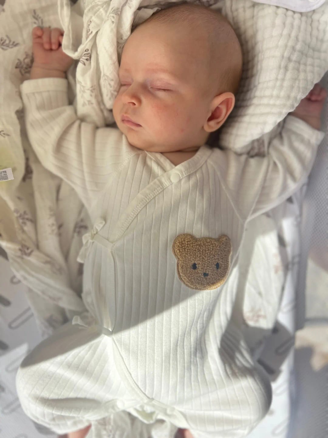 Customer photo review of Newborn Teddy Bear Onesie