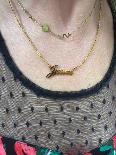 Customer photo review of Personalized Name Necklace