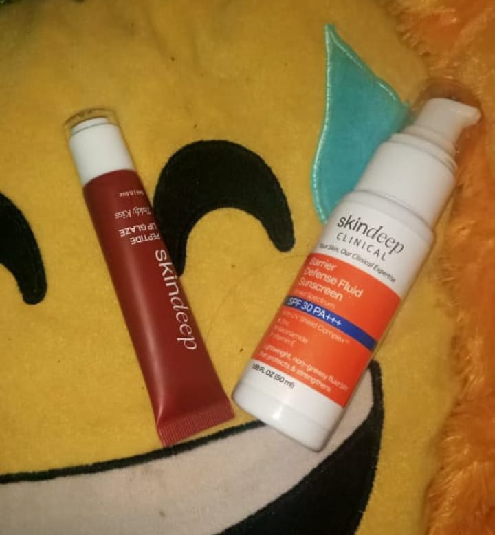 Customer photo review of Barrier Defense Fluid Sunscreen
