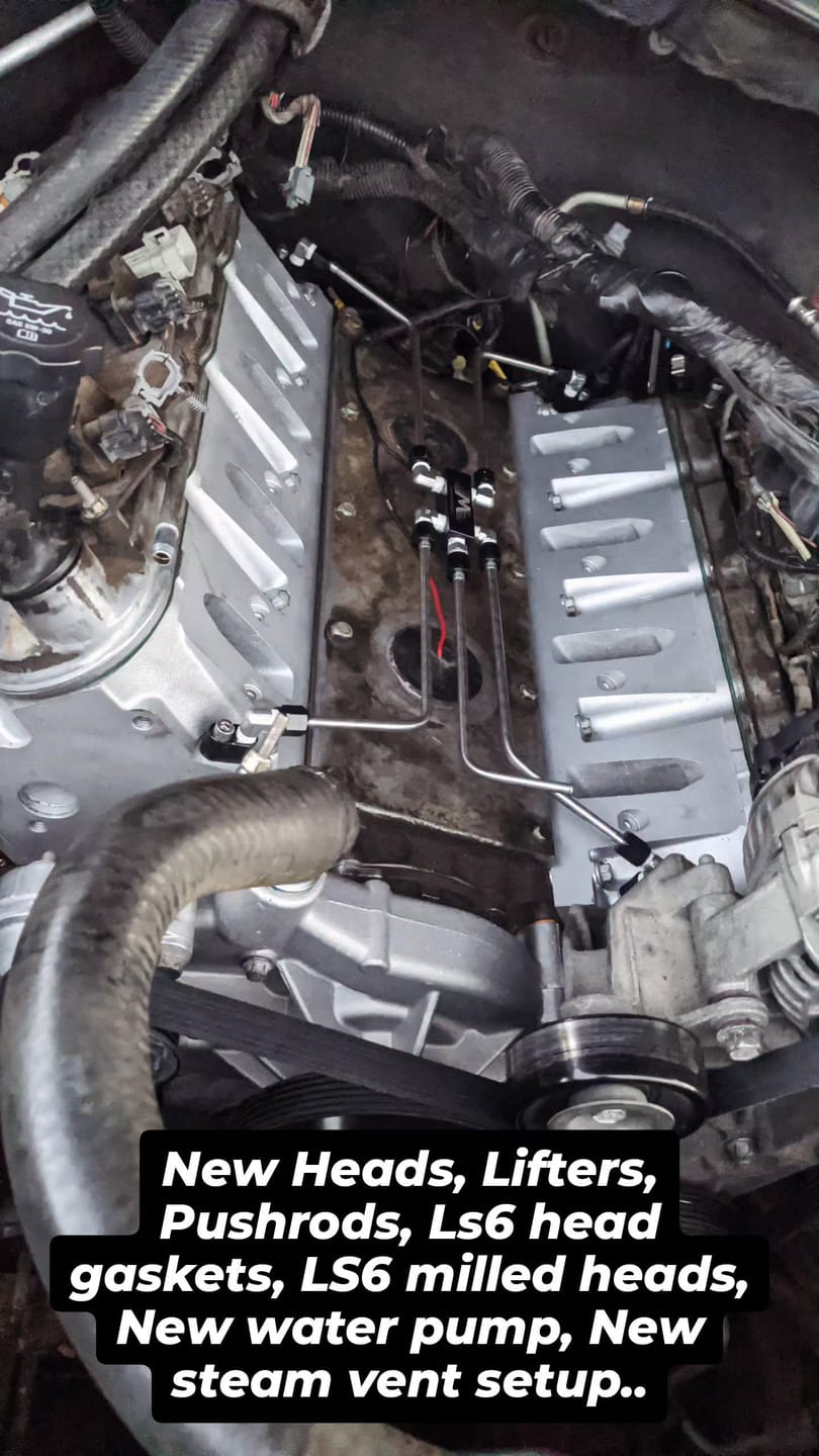 Customer photo review of Motion Raceworks LS Stainless Coolant Crossover Steel Steam Vent Kit 10-10005