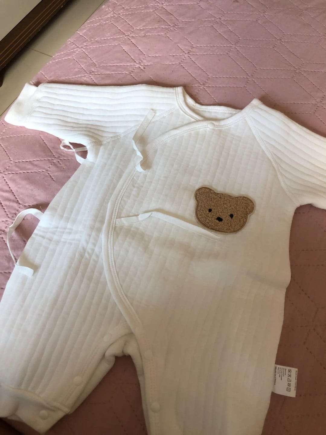 Customer photo review of Newborn Teddy Bear Onesie