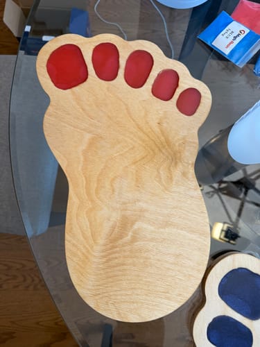 Customer photo review of 16x9.75" Bigfoot / Yeti / Sasquatch Footprint Acrylic Router Template