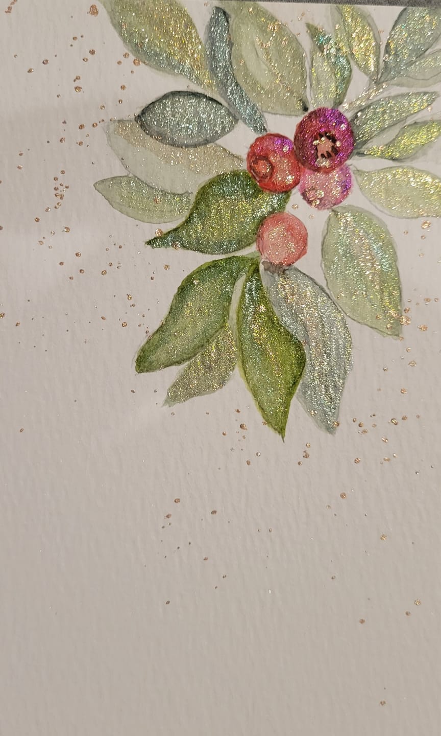 Customer photo review of Skrim Ghost Pearl – Sparkly Pearl Watercolor Set (6 Full Pans)