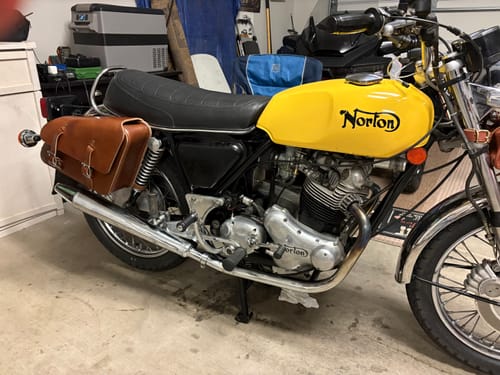 Customer photo review of Norton Commando 850 Right Side Solo Bag - NCR01