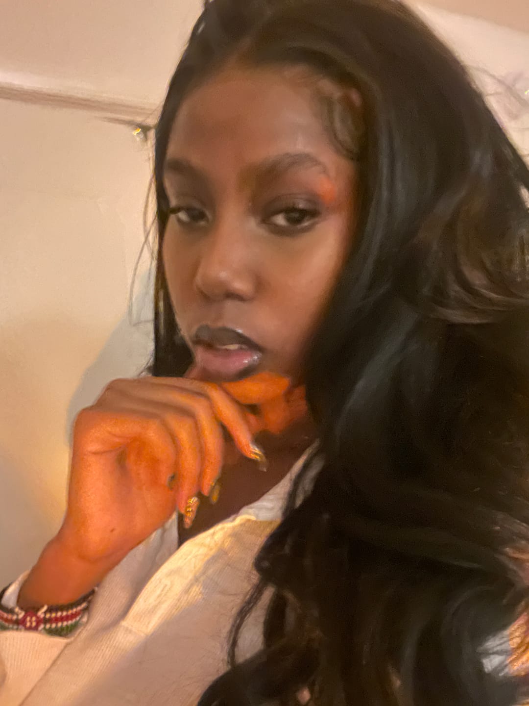Customer photo review of Outre Melted Hairline Glueless HD Lace Front Wig - SERAPHINE