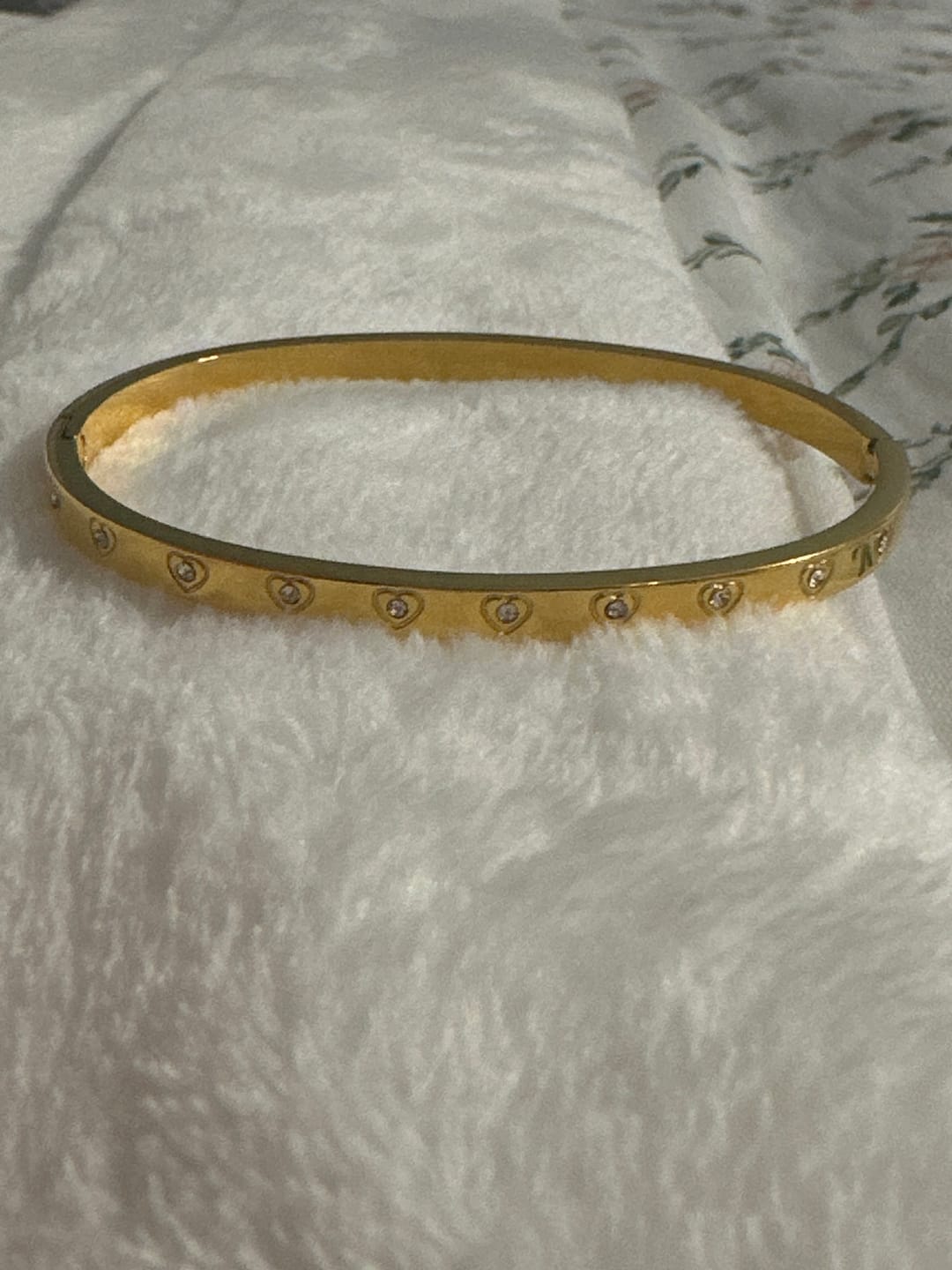 Customer photo review of Crystal Bangle Bracelet