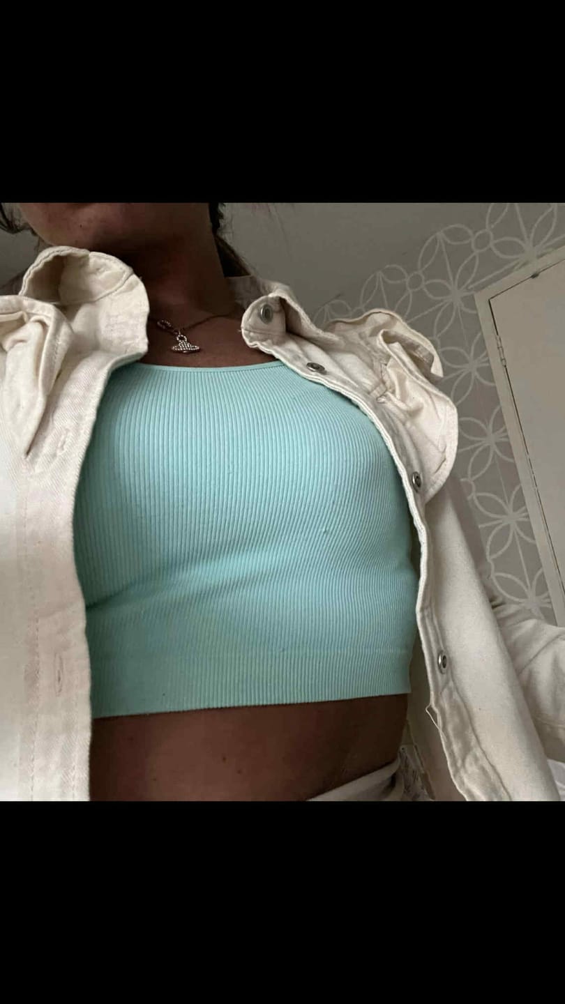 Customer photo review of You Make Me Foam Tanning Mousse - Red & Pink Based