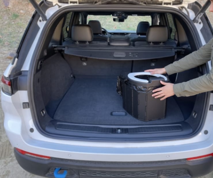 Customer photo review of Toilettes Portables Pliables