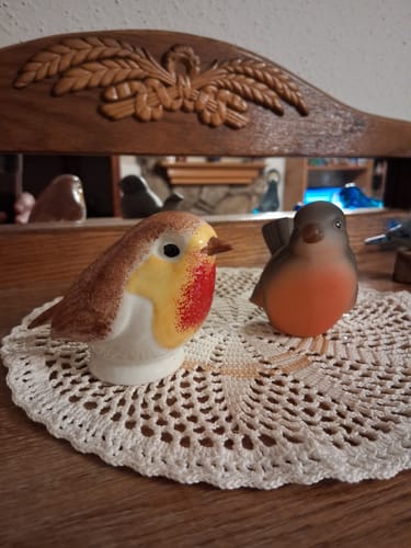 Customer photo review of Belleek Classic Robin Figurine