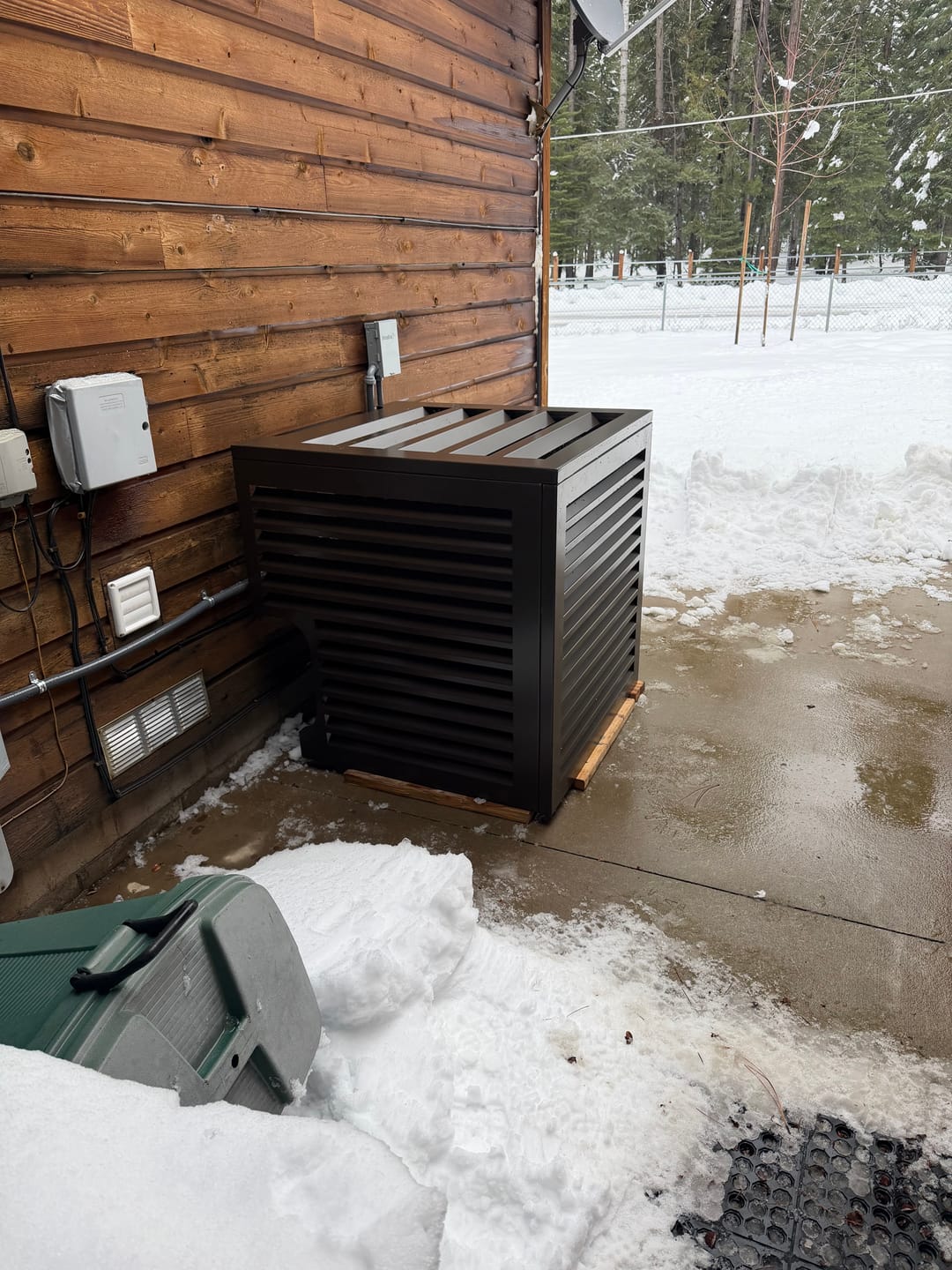 Customer photo review of Central AC Cover - Bronze
