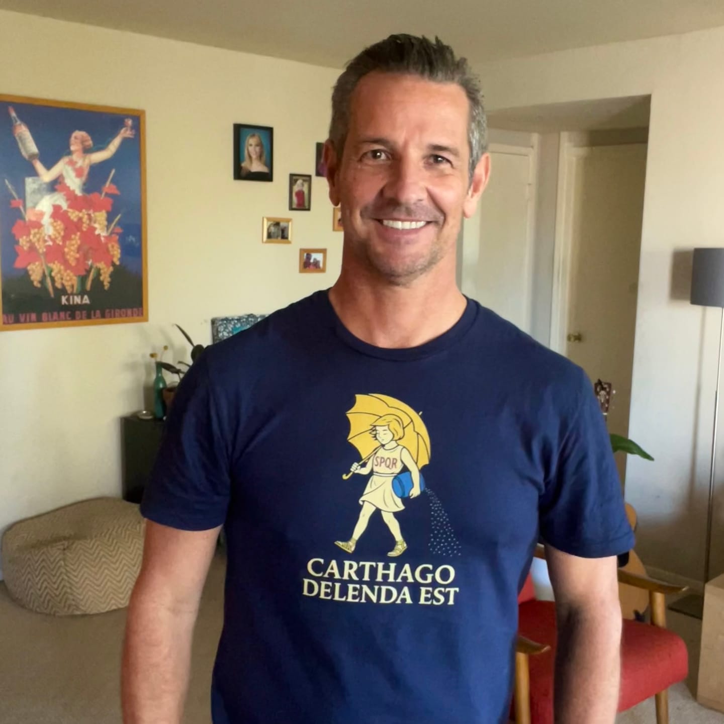 Customer photo review of Carthago Delenda Est Morton's Salt Parody Logo Unisex T-Shirt