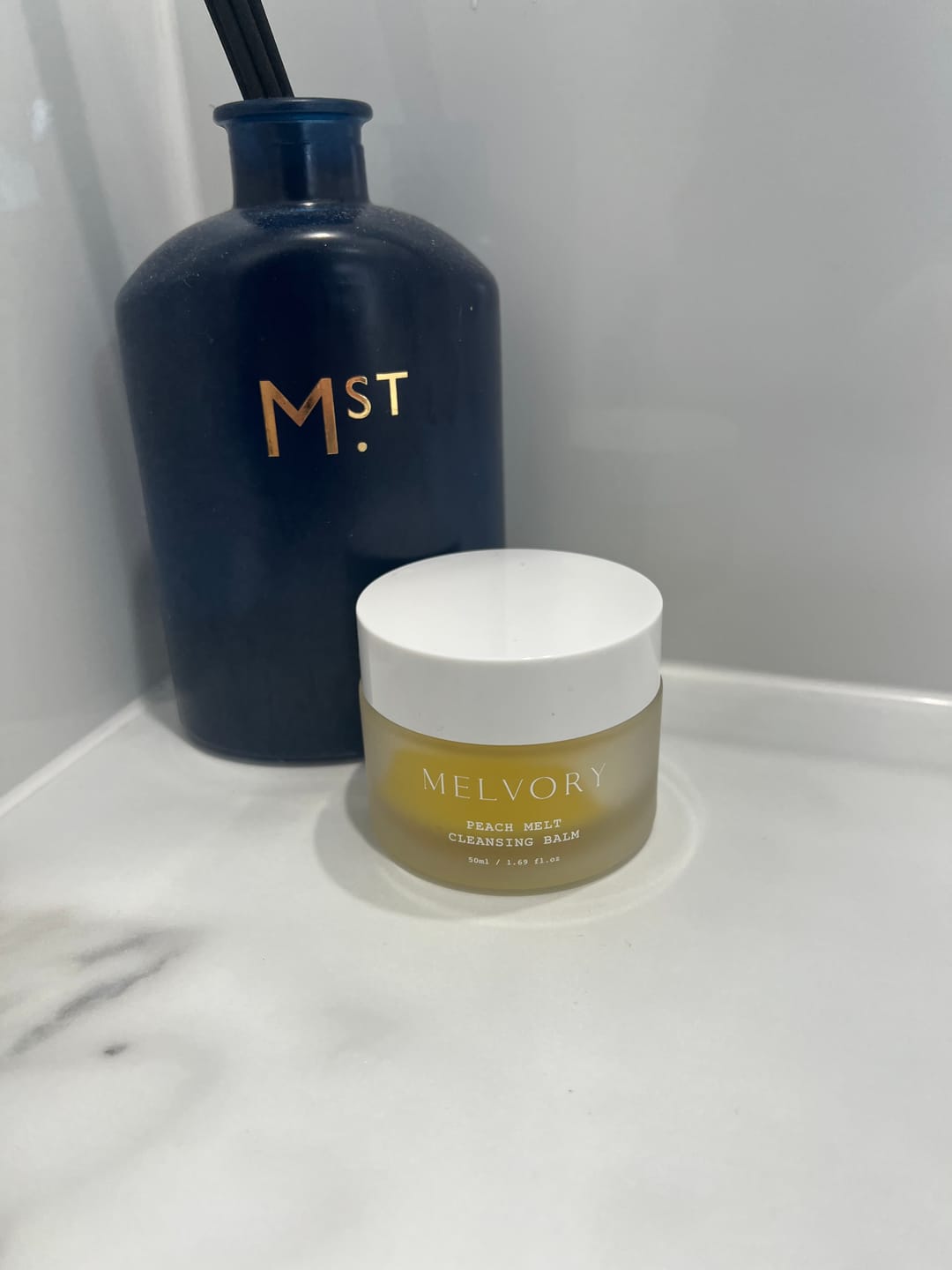 Customer photo review of Peach Melt Cleansing Balm