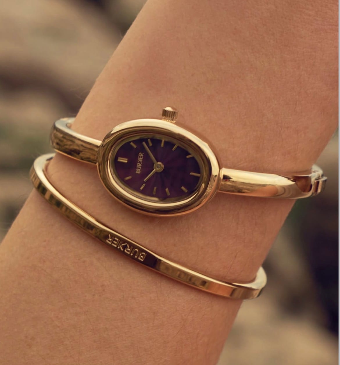 Customer photo review of Diana Gold Burgundy