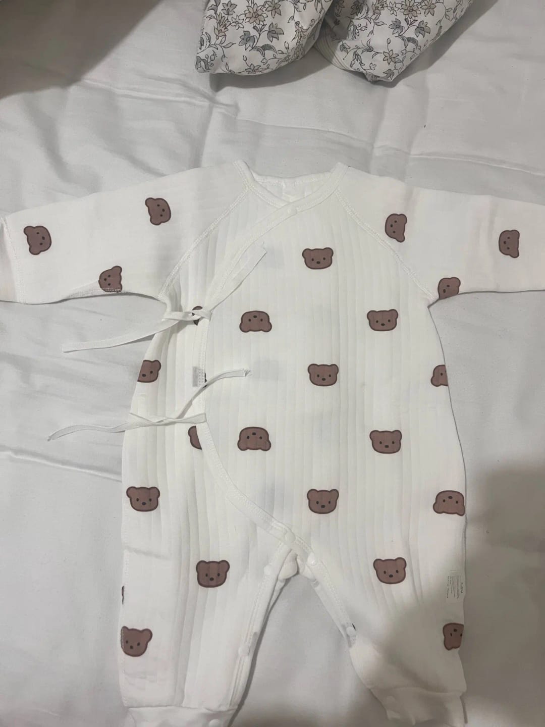 Customer photo review of Newborn Teddy Bear Onesie