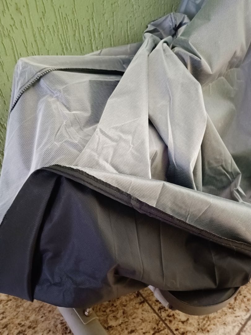 Customer photo review of Capa para Bicicleta Impermeável com Proteção Uv - Tamanho Universal