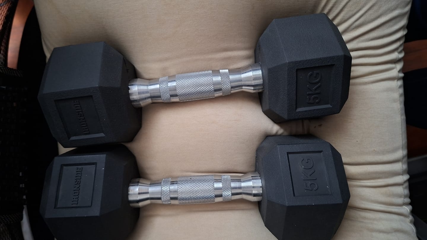 Customer photo review of Mancuerna Hexagonal (2.5 a 50 kg) IRONSIDE