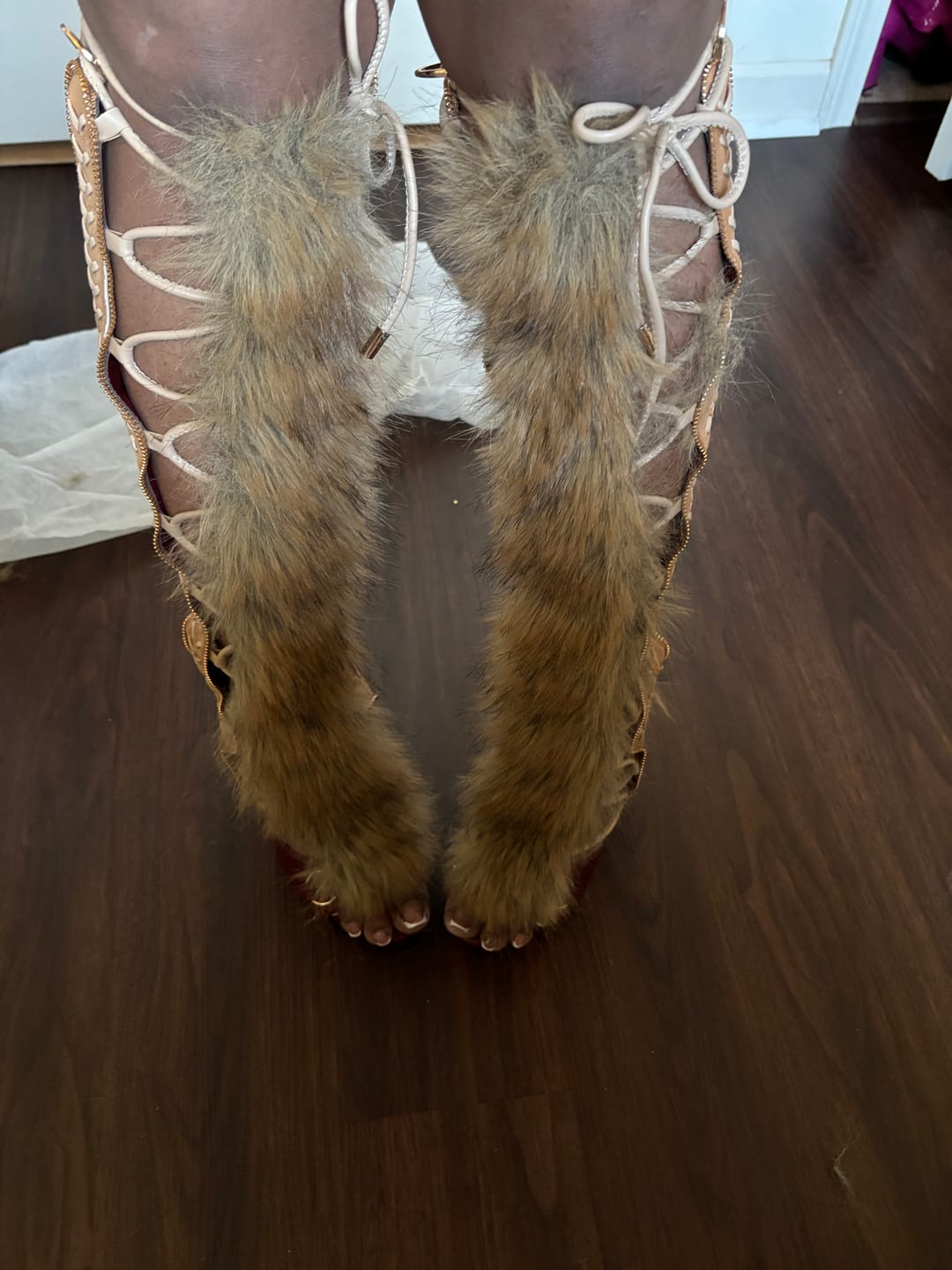 Customer photo review of SHAINE-MULTI STILETTO SANDAL