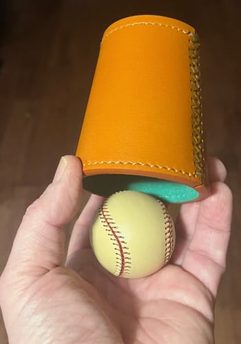 Customer photo review of LEATHER CHOP CUP BY TCC