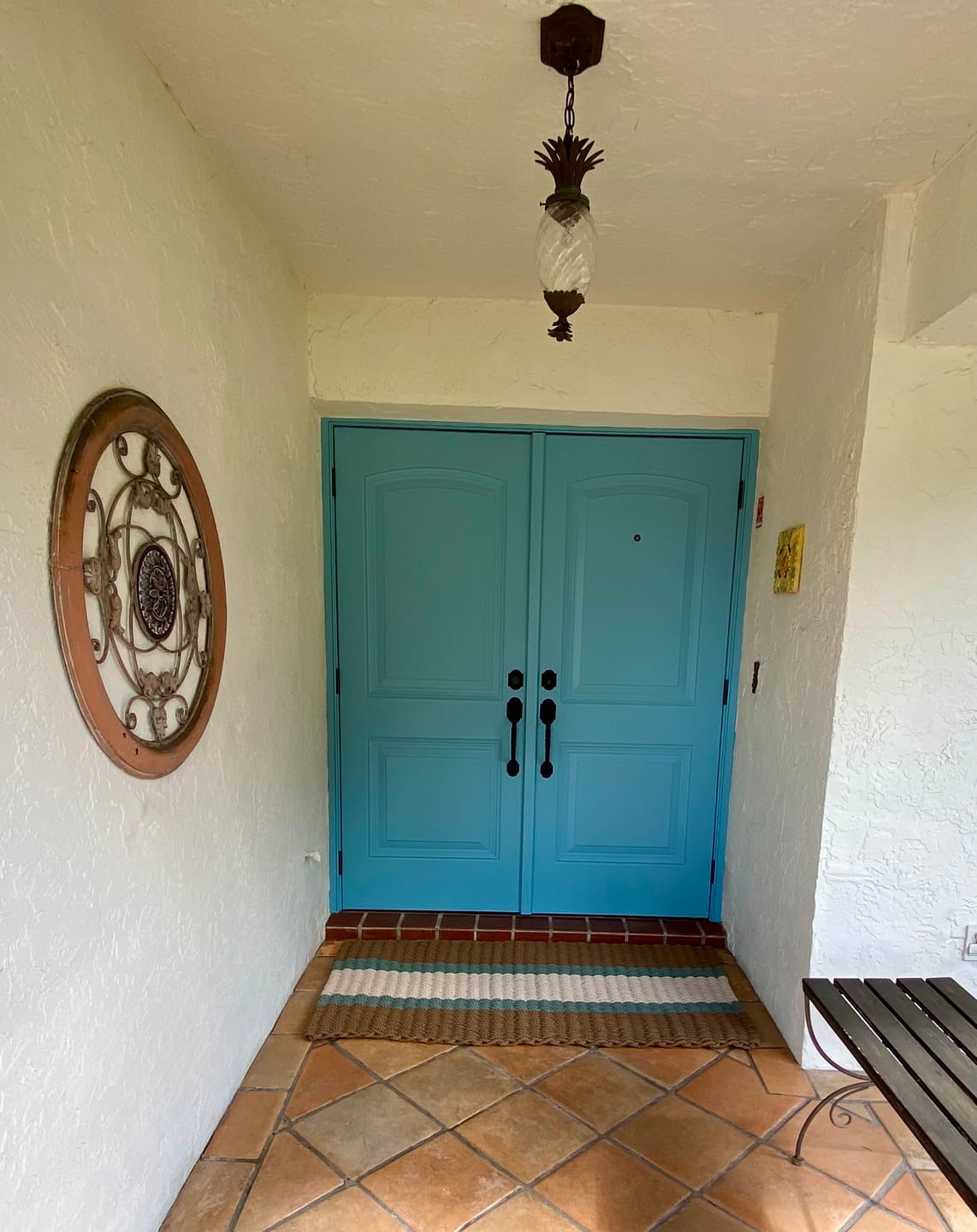 Customer photo review of Rope Doormat - Bay Coastal Stripe