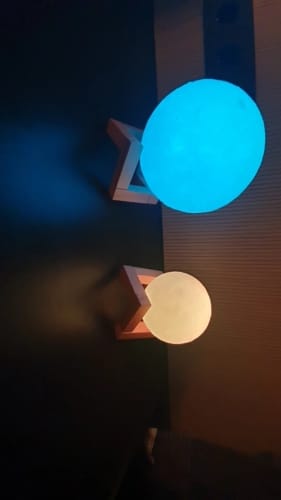 Customer photo review of Dropship 3D Printed Star Moon Lights Colorful Rechargeable Touch Night Lamps Home Decor Creative Gift USB LED Night Light