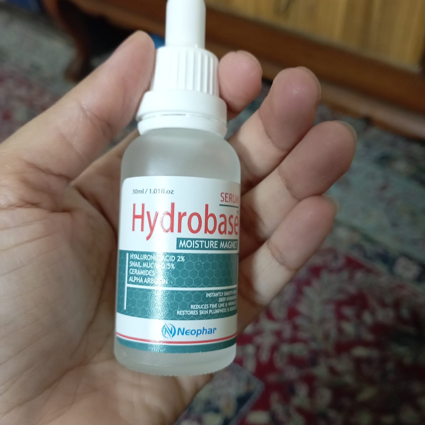 Customer photo review of Hydrobase Serum