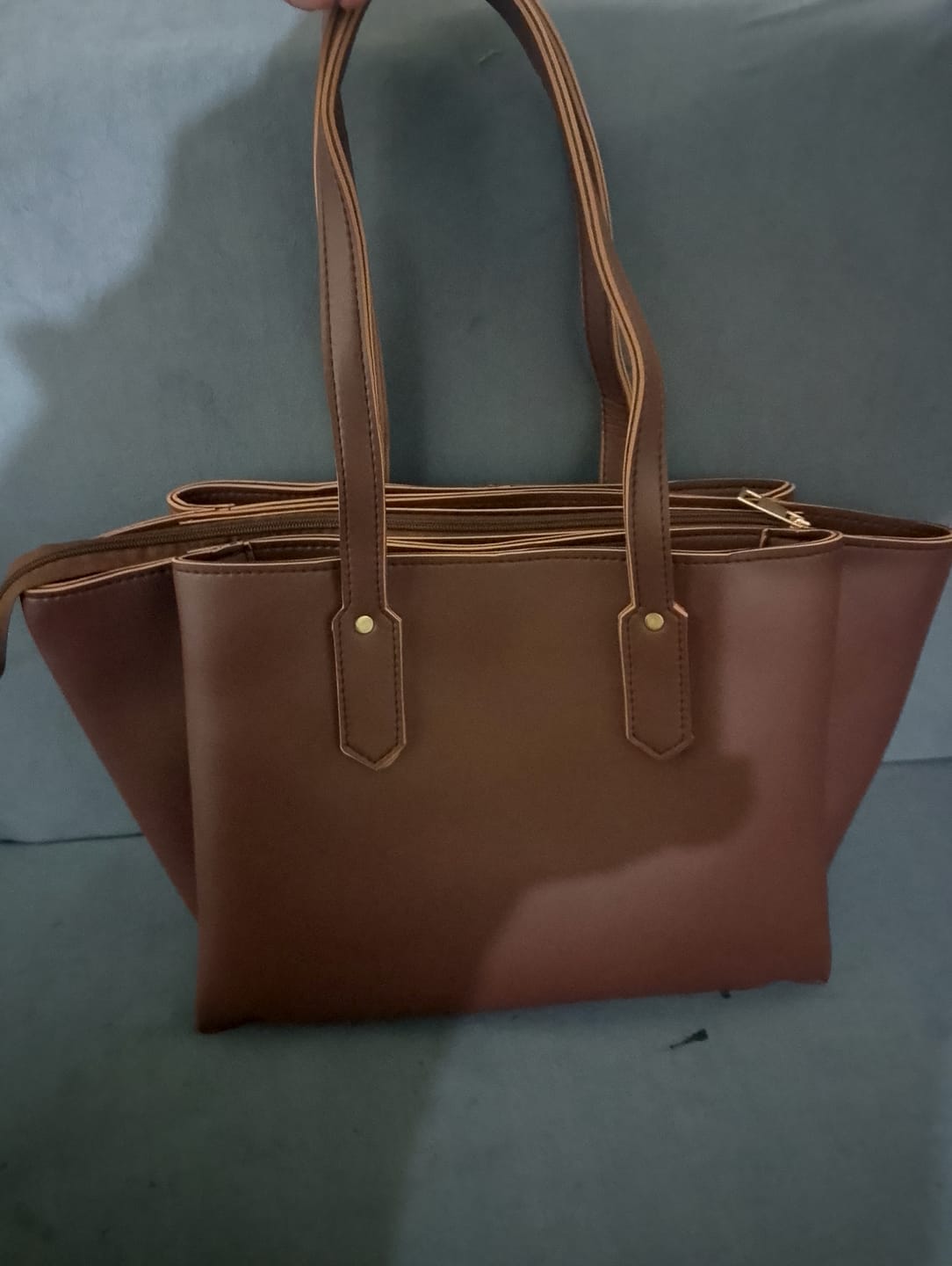 Customer photo review of Eugene Tote Espresso