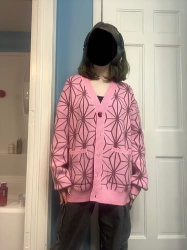 Customer photo review of Nezuko Cardigan