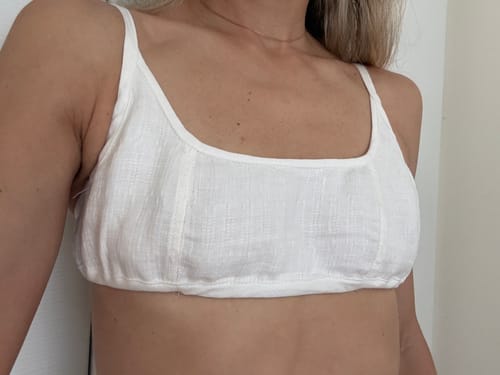 Customer photo review of Linen Tank Bra MADELYN