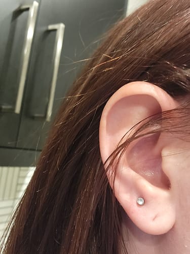 Customer photo review of Silver Tiny Diamond