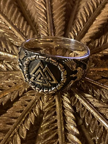 Customer photo review of BAGUE VIKING VALKNUT (ARGENT)