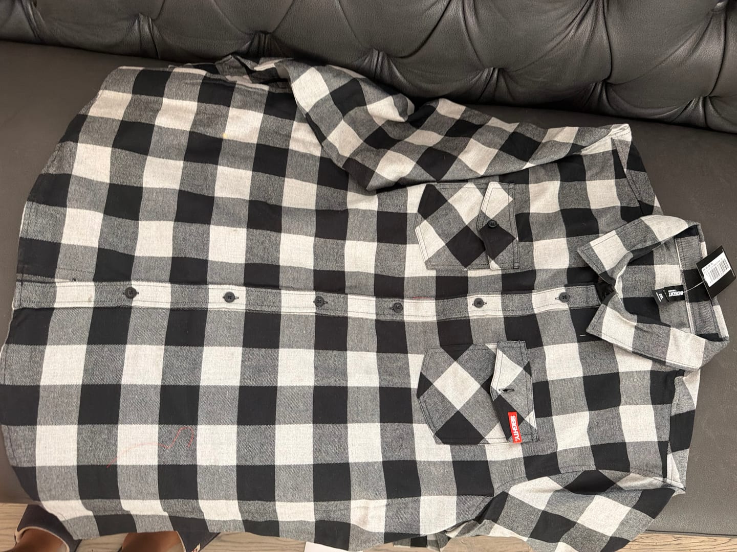 Customer photo review of 80Eighty® Gray-Black Flannel