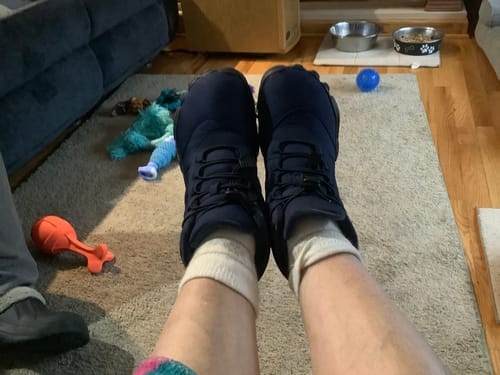 Customer photo review of Kasdava Pro -  Non-slip & Water-resistant Winter Barefoot Shoe (Men)