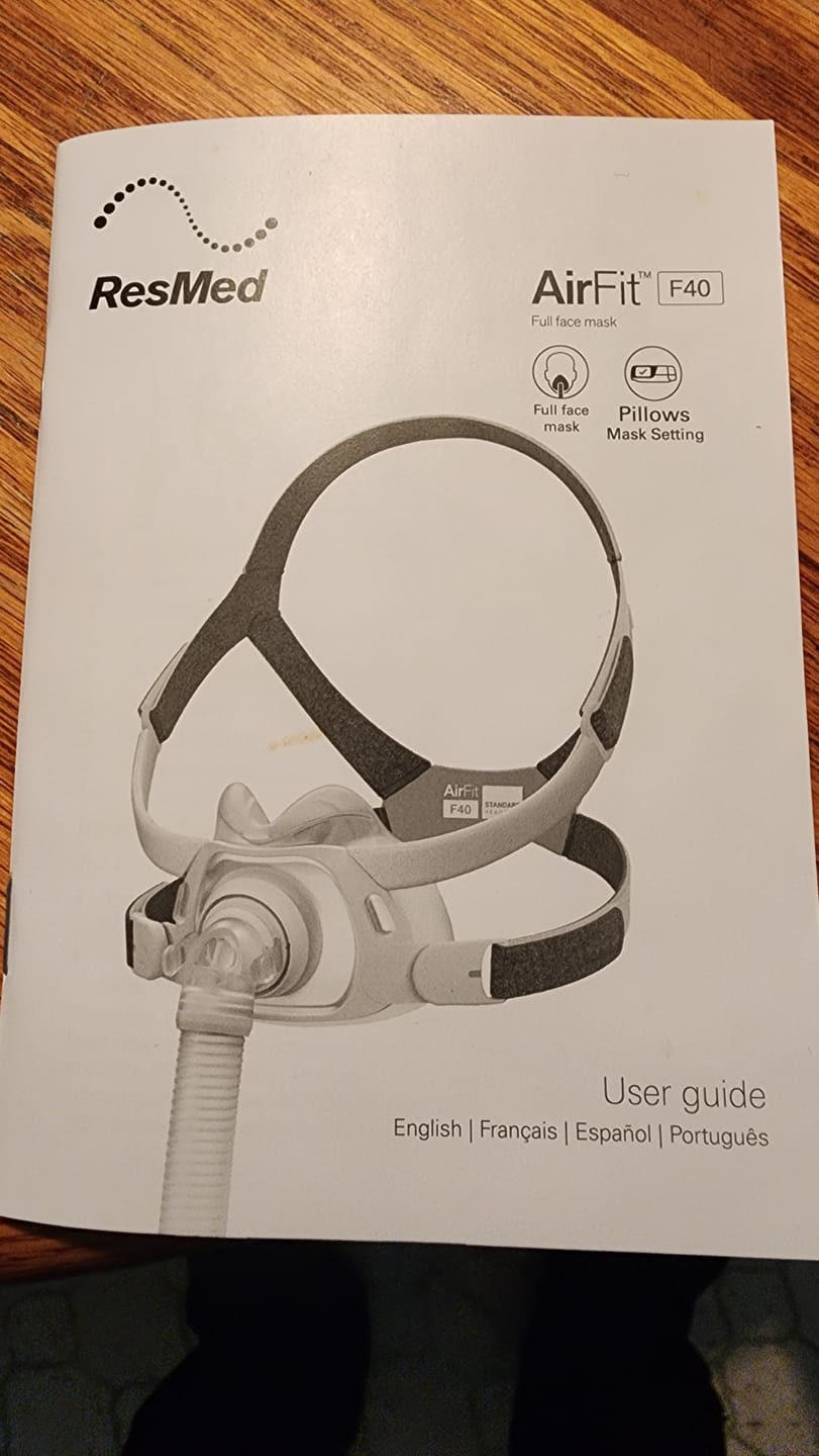 Customer photo review of ResMed AirFit™ F40 Full-Face Mask Complete System