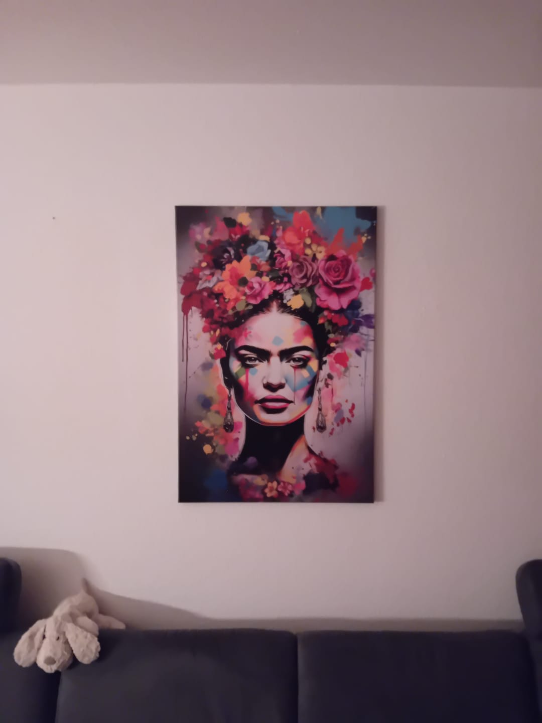 Customer photo review of Leinwandbild Frida Abstrakt Art Hochformat