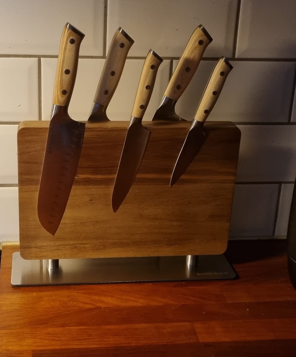 Customer photo review of Markus Aujalay Knivblock Med Magnet