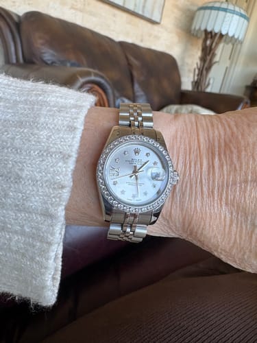 Customer photo review of DATEJUST 28MM DIAMOND BEZEL STAINLESS STEEL