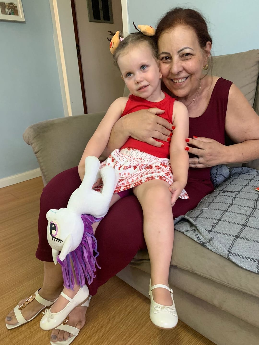 Customer photo review of Saia Bolso Infantil | Xmas Tricot