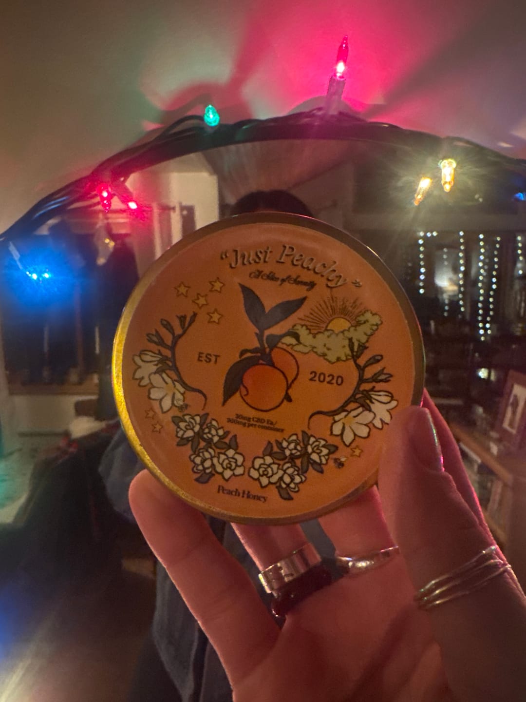 Customer photo review of "Just Peachy" CBD Gummies