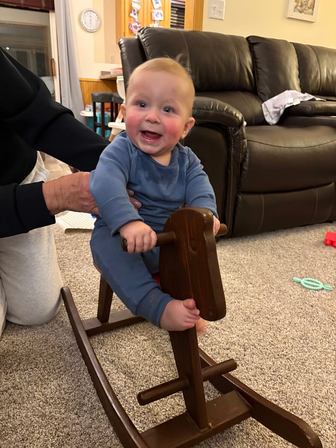 Customer photo review of Sweatshirt Onesie + Sweatpant Set