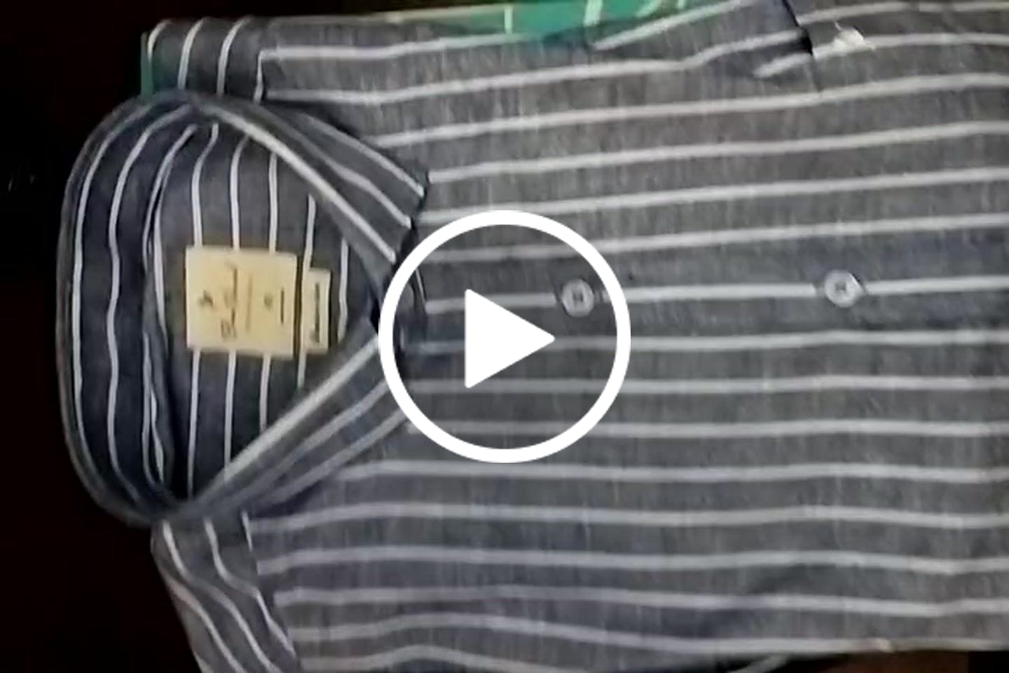 Customer video review of Denim Blue & White Stripes -Full-Bamboo Linen