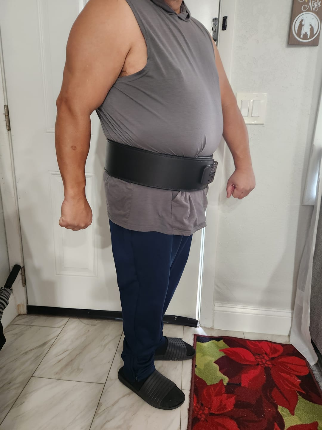 Customer photo review of PR Lifestyle Ratchet Lever Belt