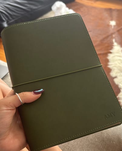 Customer photo review of [CLEARANCE] Refillable Folio - OLIVE GREEN BOOKFOLD
