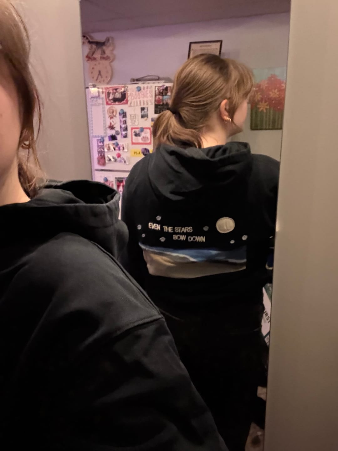 Customer photo review of Even The Stars Bow Hoodie