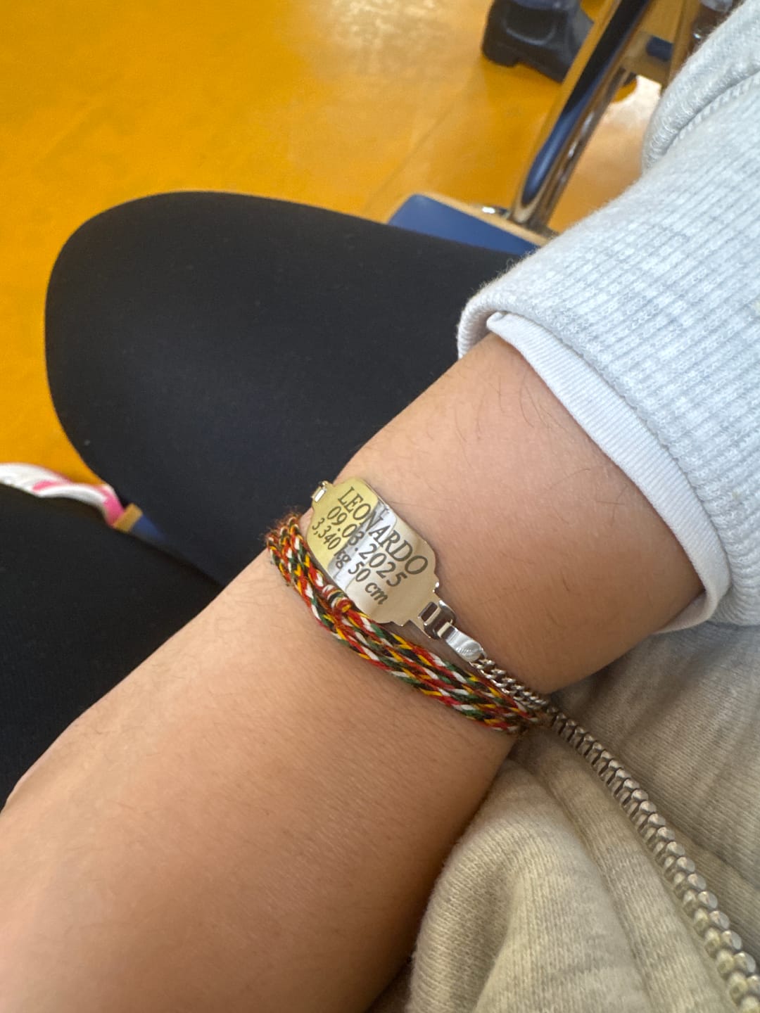 Customer photo review of Bracciale Nascita Personalizzato - Little Baby