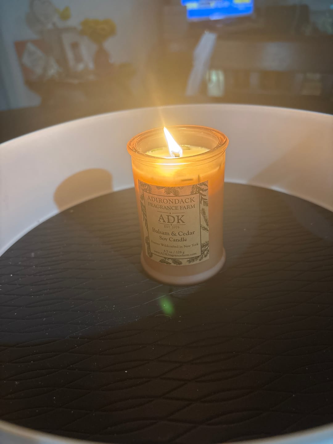 Customer photo review of Balsam & Cedar Candle